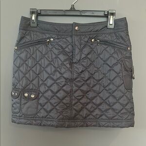 Quilted Black/Gray Athleta Skirt